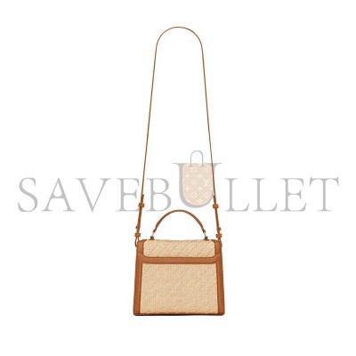 YSL CASSANDRA MONOGRAM MINI RAFFIA BAG 602716 (20*16*7.5cm)